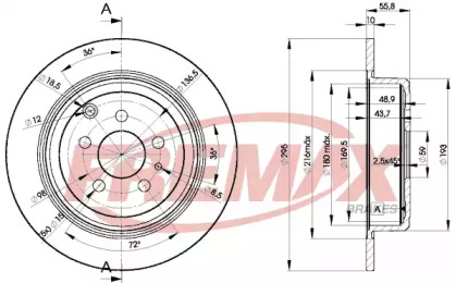 Тормозной диск (FREMAX: BD-4621)