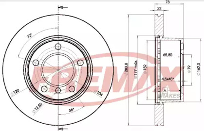 Тормозной диск (FREMAX: BD-4629)