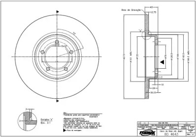 Тормозной диск (FREMAX: BD-4643)