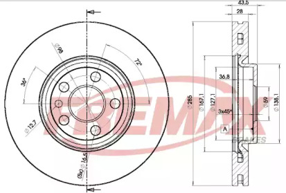 Тормозной диск (FREMAX: BD-4678)