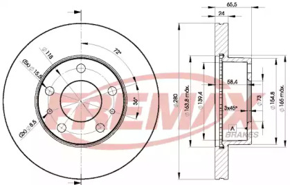 Тормозной диск (FREMAX: BD-4681)