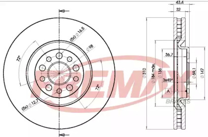 Тормозной диск (FREMAX: BD-4684)