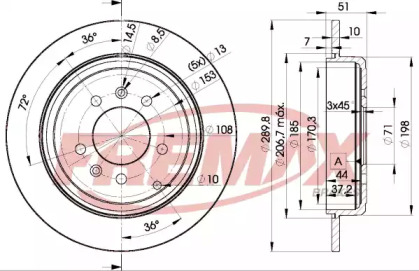 Тормозной диск (FREMAX: BD-4686)