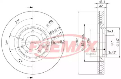 Тормозной диск (FREMAX: BD-4687)