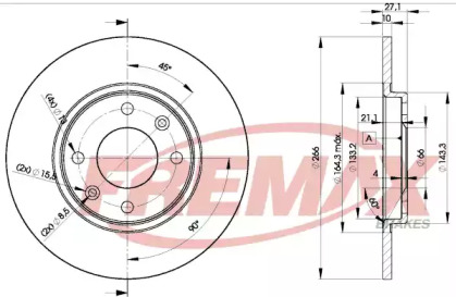 Тормозной диск (FREMAX: BD-4688)