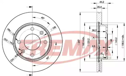 Тормозной диск (FREMAX: BD-4690)