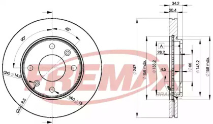 Тормозной диск (FREMAX: BD-4694)