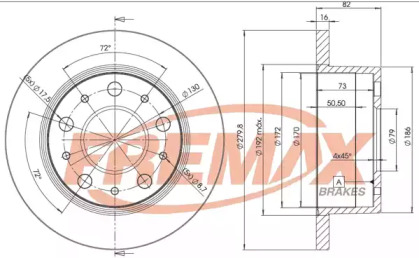 Тормозной диск (FREMAX: BD-4696)