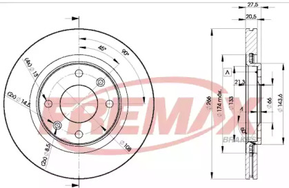 Тормозной диск (FREMAX: BD-4697)