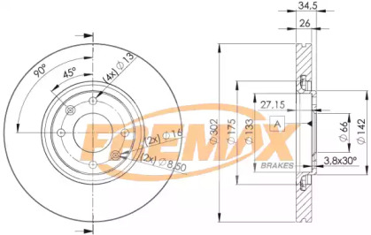 Тормозной диск (FREMAX: BD-4698)