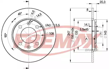 Тормозной диск (FREMAX: BD-4699)