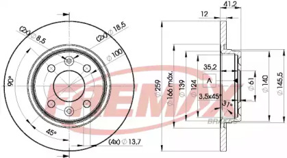 Тормозной диск (FREMAX: BD-4707)