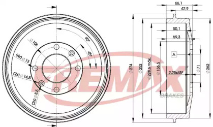 Тормозный барабан (FREMAX: BD-4724)