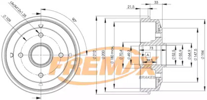 Тормозный барабан (FREMAX: BD-4725)