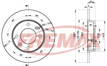 Тормозной диск (FREMAX: BD-4746)