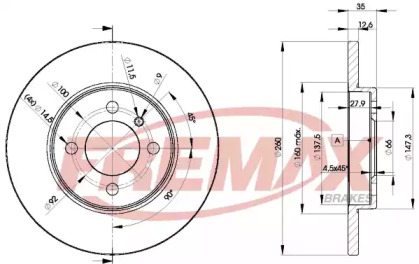 Тормозной диск (FREMAX: BD-4747)