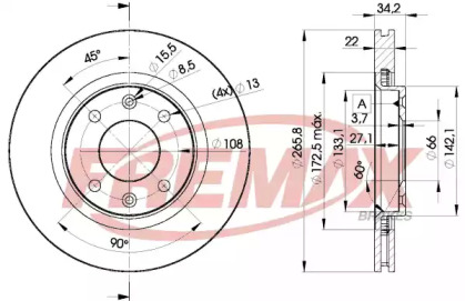 Тормозной диск (FREMAX: BD-4750)