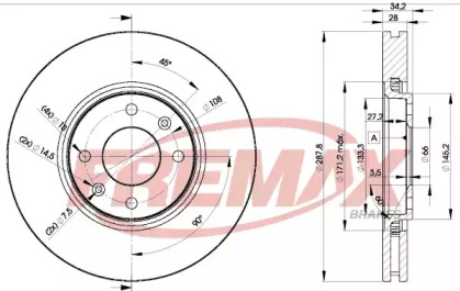 Тормозной диск (FREMAX: BD-4753)