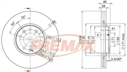 Тормозной диск (FREMAX: BD-4755)