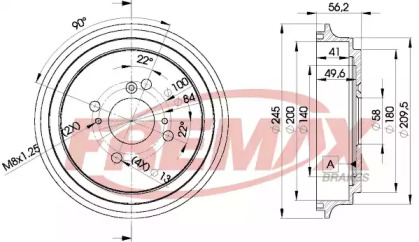 Тормозный барабан (FREMAX: BD-4810)