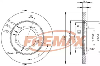 Тормозной диск (FREMAX: BD-6010)