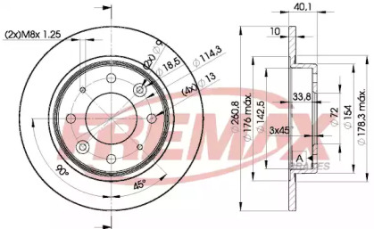 Тормозной диск (FREMAX: BD-6251)