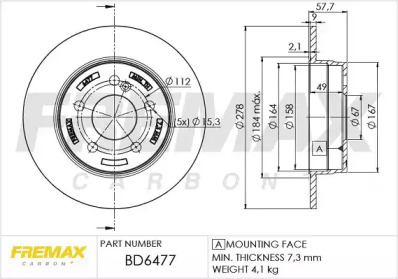 Тормозной диск (FREMAX: BD-6477)