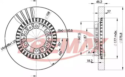 Тормозной диск (FREMAX: BD-7041)