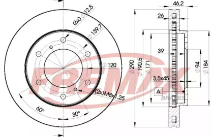 Тормозной диск (FREMAX: BD-7116)