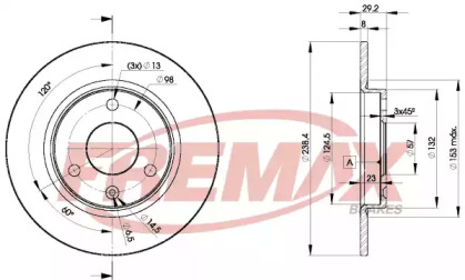 Тормозной диск (FREMAX: BD-7199)