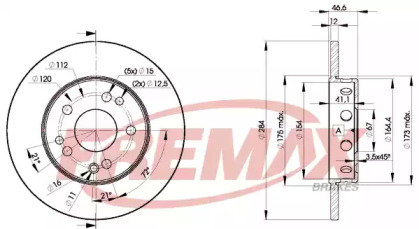 Тормозной диск (FREMAX: BD-7210)