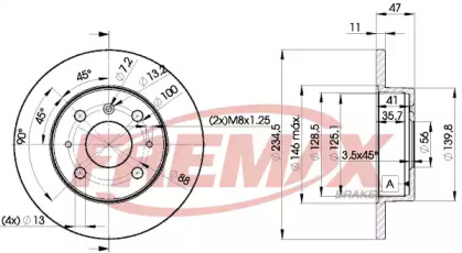 Тормозной диск (FREMAX: BD-7722)