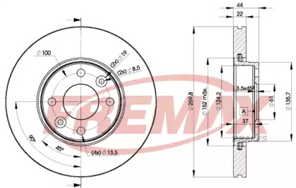 Тормозной диск (FREMAX: BD-7795)