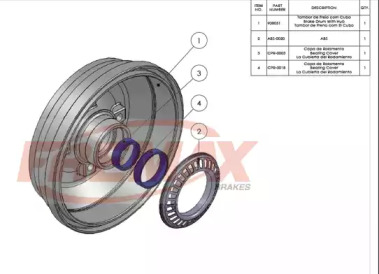 Тормозный барабан (FREMAX: BD-8051)