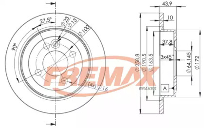 Тормозной диск (FREMAX: BD-8571)