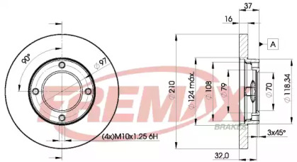 Тормозной диск (FREMAX: BD-8702)