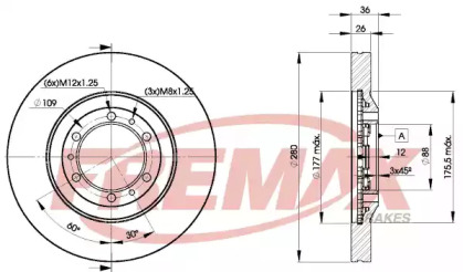 Тормозной диск (FREMAX: BD-9050)