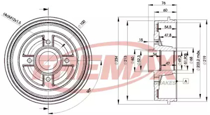 Тормозный барабан (FREMAX: BD-9322)