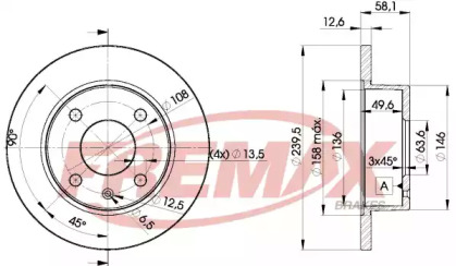 Тормозной диск (FREMAX: BD-9972)