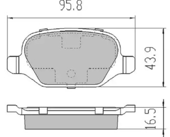 Комплект тормозных колодок (FREMAX: FBP-1154)