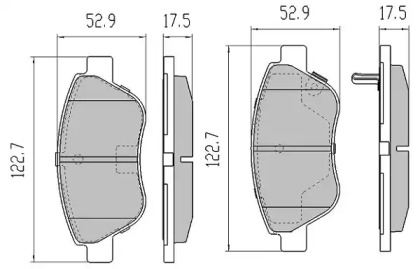 Комплект тормозных колодок (FREMAX: FBP-1218-01)