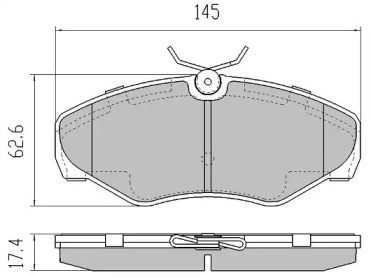 Комплект тормозных колодок (FREMAX: FBP-1272)