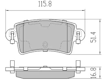 Комплект тормозных колодок (FREMAX: FBP-1275)