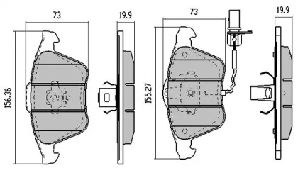 Комплект тормозных колодок (FREMAX: FBP-1302-01)