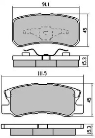 Комплект тормозных колодок (FREMAX: FBP-1563)