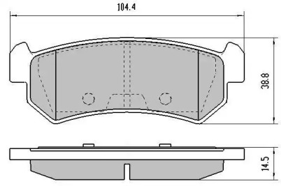 Комплект тормозных колодок (FREMAX: FBP-1628)