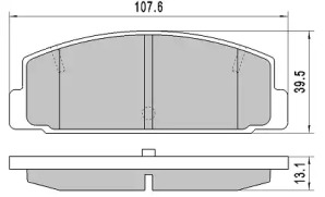 Комплект тормозных колодок (FREMAX: FBP-1737)