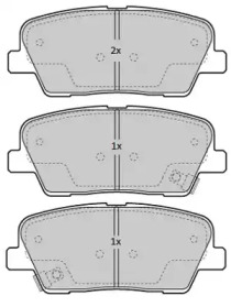 Комплект тормозных колодок (FREMAX: FBP-1838)