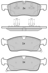 Комплект тормозных колодок (FREMAX: FBP-1850)