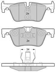 Комплект тормозных колодок (FREMAX: FBP-1874)